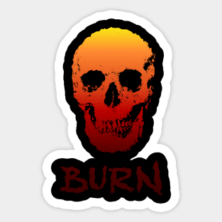 Burn skull Sticker